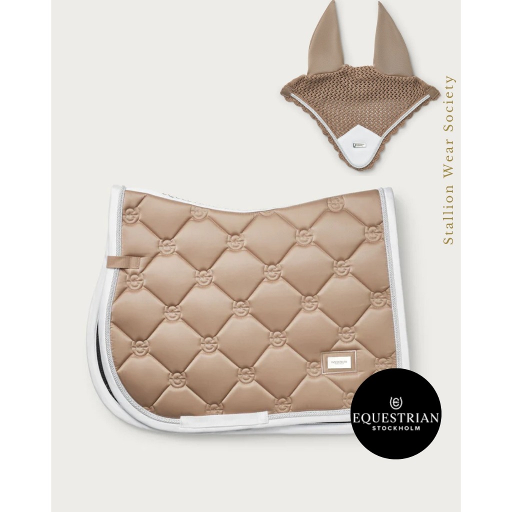ESSTOCKHOLM  Jump Saddle Pad Set with Earnet Olahraga Berkuda