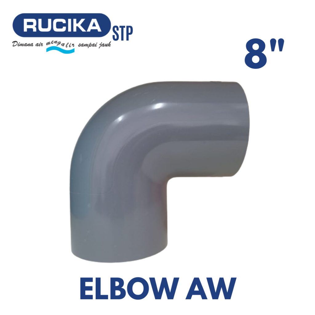 Rucika Elbow AW 8 Inch Knee Knie Keni Siku Fitting PVC 8"