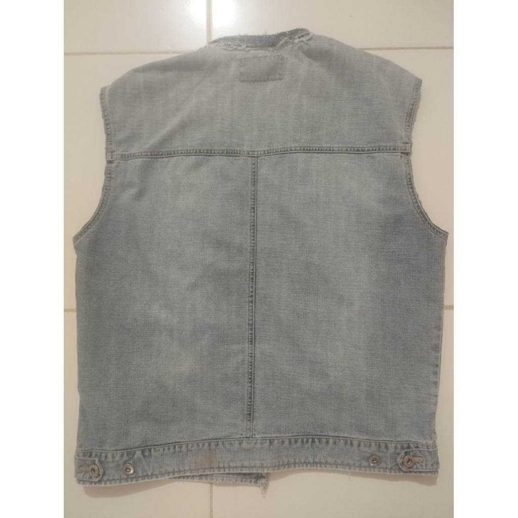 Bangbang Korea Original Jacket Denim cutting /Vest Rompi / Biker enthusiast /L