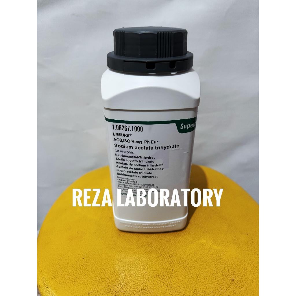SODIUM ACETATE TRIHYDRATE / NATRIUM ASETAT MERCK 106267 1KG ORIGINAL