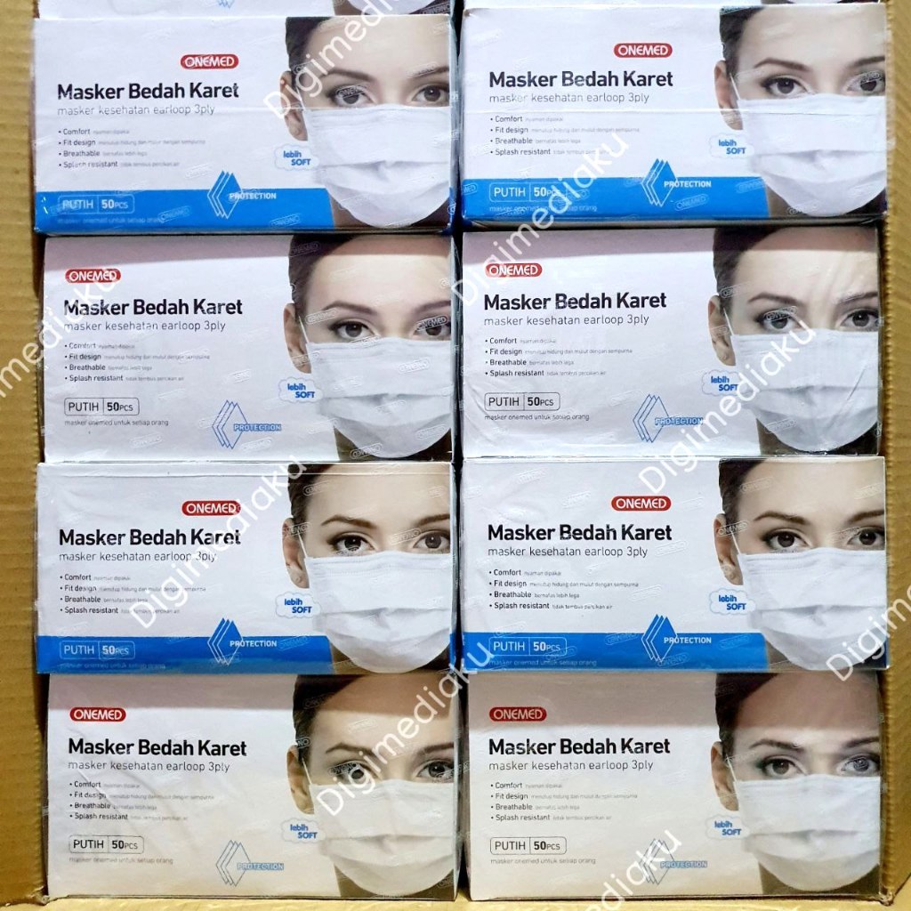 Masker Medis Pink Onemed 20 box Masker Medis Pink Kartonan Masker Medis Onemed Grosir Kartonan