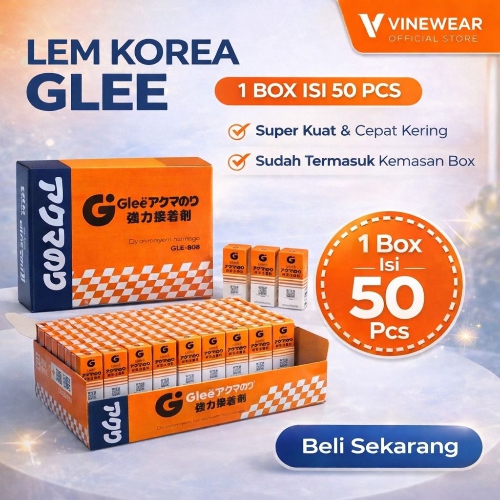 Lem Korea G / Lem Korea Glee Serbaguna Lem Super 1 Box 50 Pcs