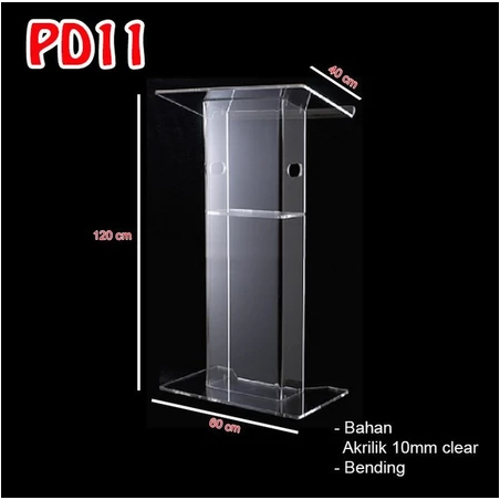 Podium Akrilik Bisa Custom - Acrylic Podium CSPD11