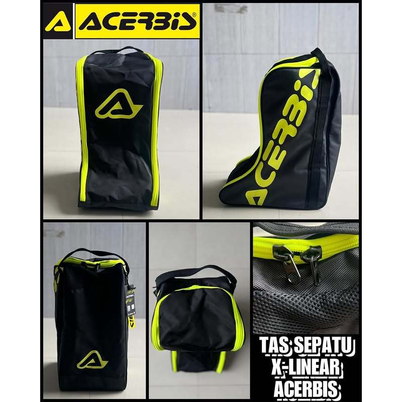 Tas Sepatu Boots Motocross Acerbis X-Linear Original Premium - Bag Sepatu Trail Adventure Touring