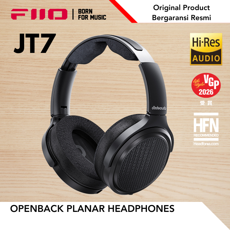 FiiO JT7 / JT 7 Planar Magnetic Driver Open-Back Headphone