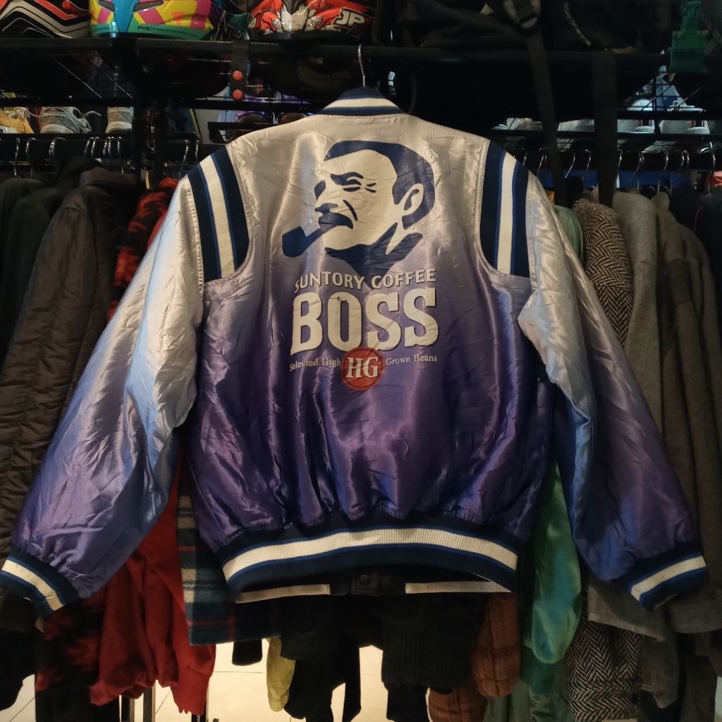 JAKET VARSITY BOSS SUNTORY COFFEE
