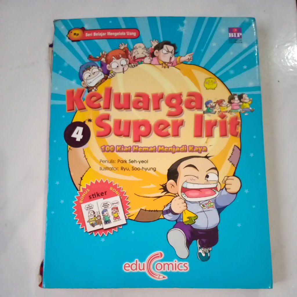 Preloved Edu Comics Buku Keluarga Super Irit 4, 100 kiat hemat menjadi kaya