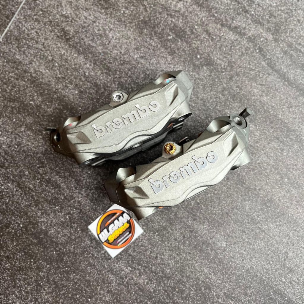BREMBO M432 GREY ORIGINAL KANAN KIRI PICT 100MM KALIPER BREMBO M432 GREY ORIGINAL COPOTAN PICT 100MM
