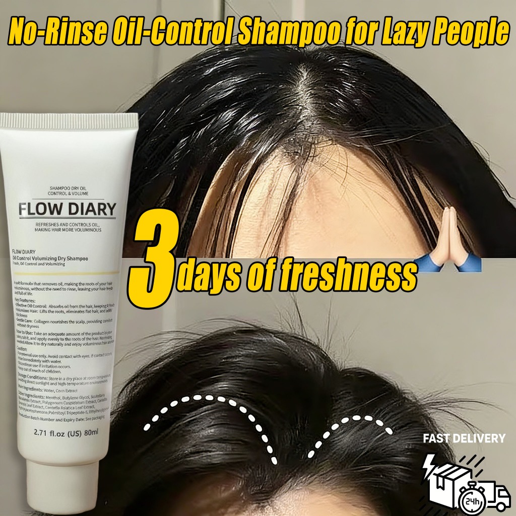 Dry Shampoo Kontrol Rambut Berminyak/Sampo kering tanpa bilas untuk rambut bebas minyak