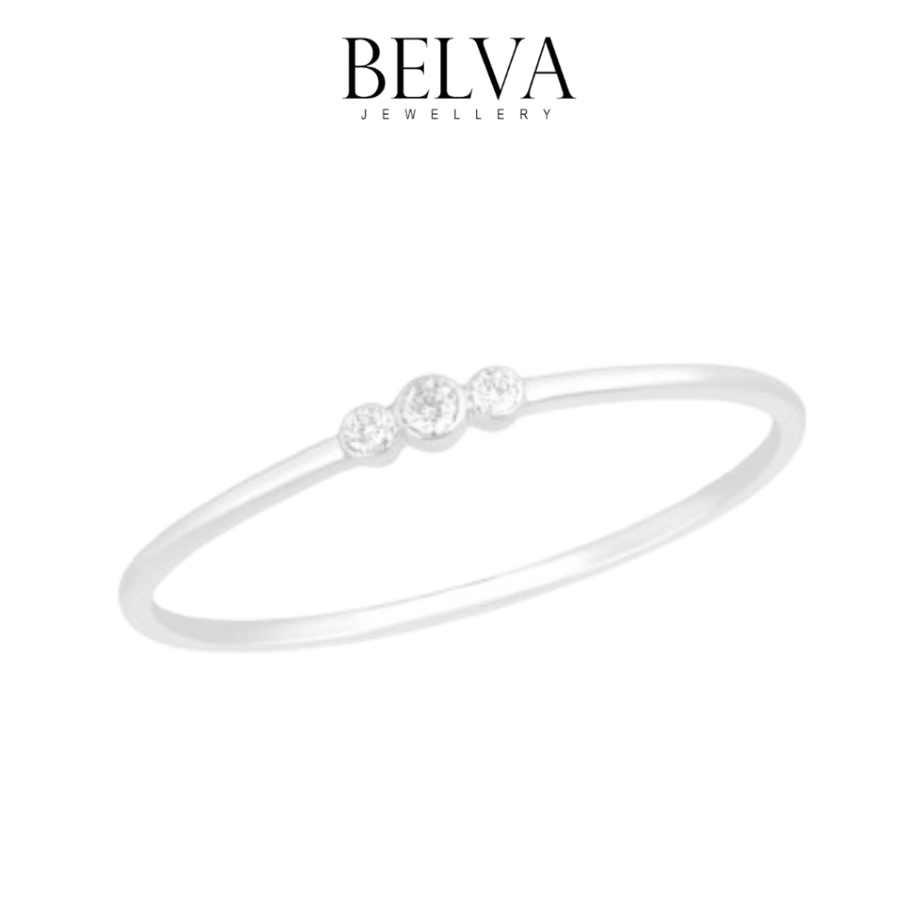 Cincin Berlian Trilogy - Belva Jewellery - BALRBW03900