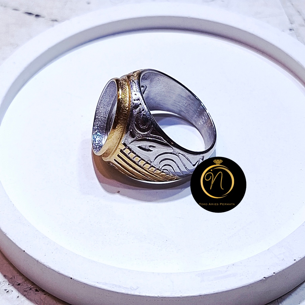 Ring Cincin Emban Titanium Super Premium Dim 12x16