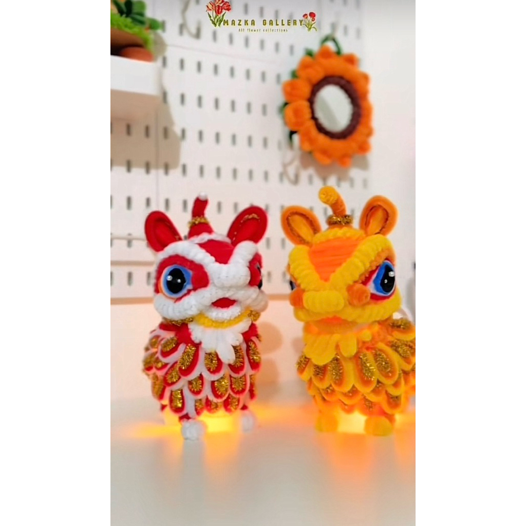 Barongsai Kawat Bulu 30cm