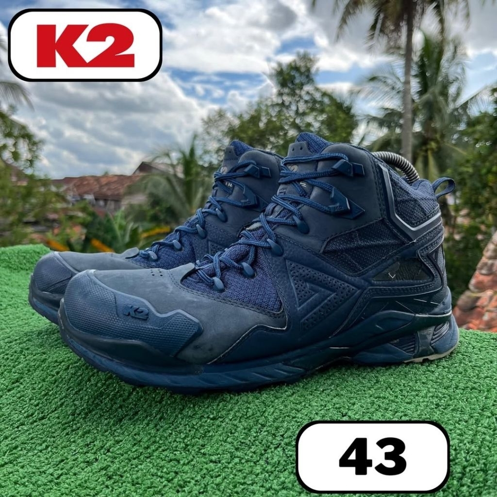 sepatu gunung K2 KMF17G07 Navy Gtx 43