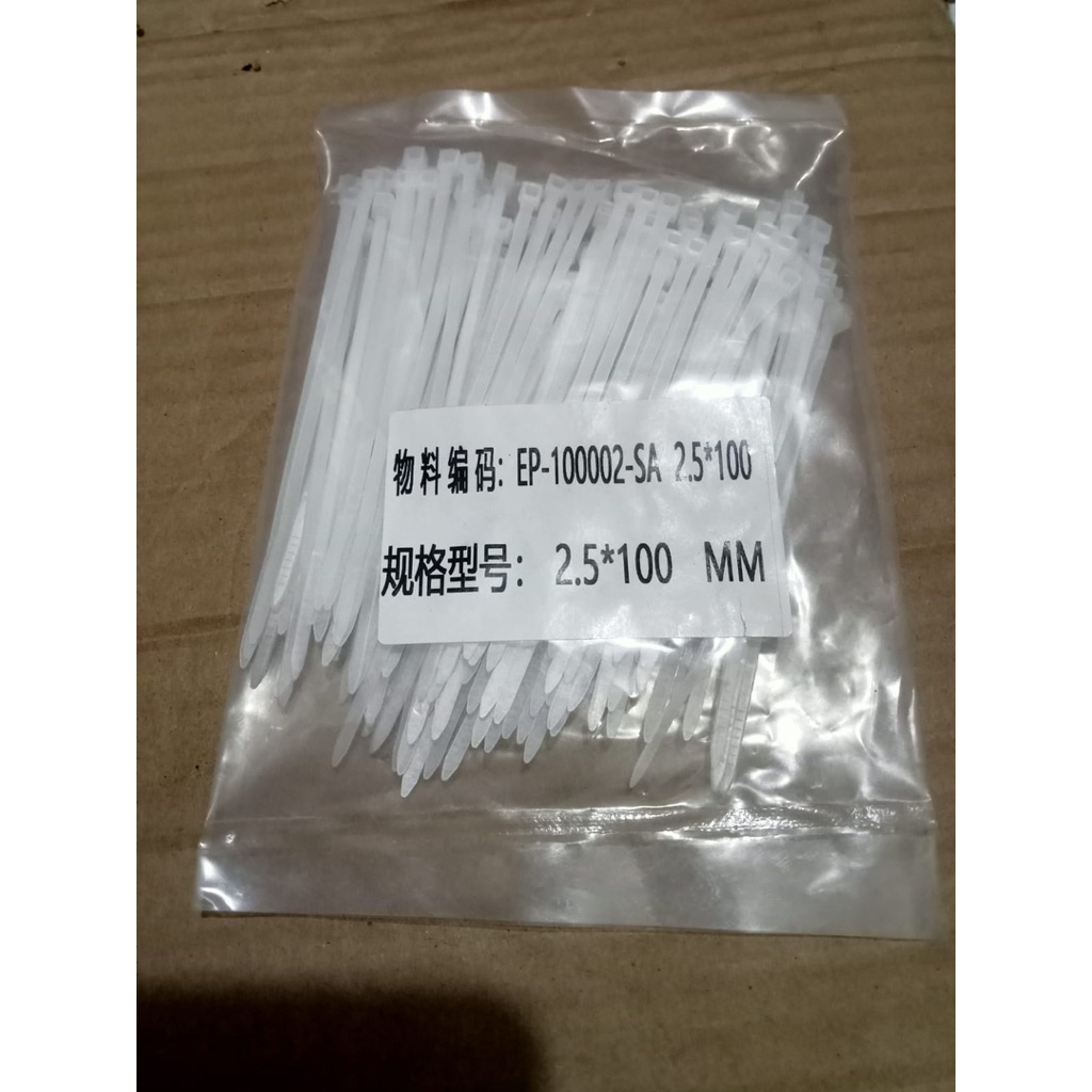 KABEL TIES NYLON CABLE TIE PUTIH KECIL / KABEL PENGIKAT - Kabel Tis Kecil