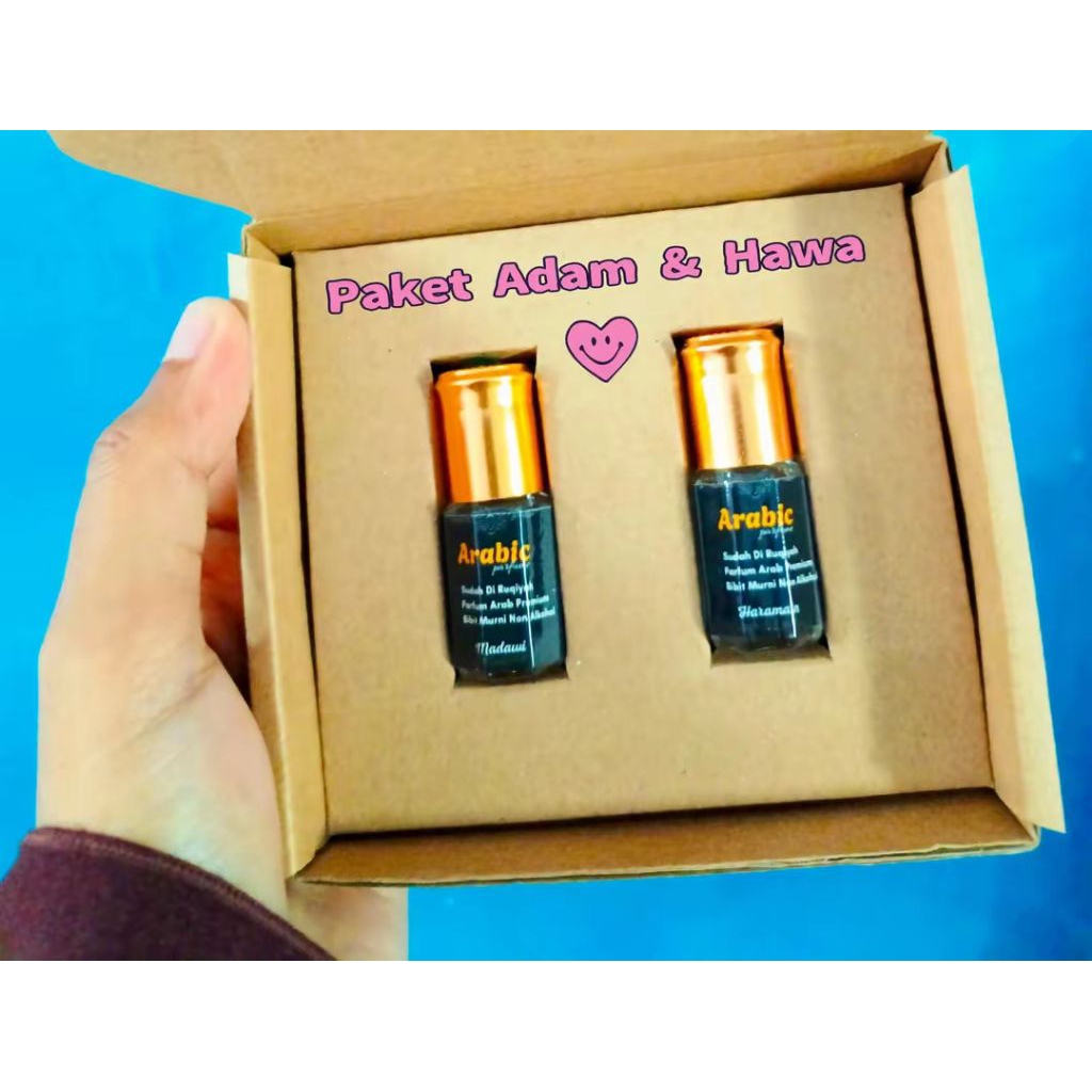 [ Paket Adam & Hawa ] 3ML Parfum Sholat Parfum Ibadah Parfum Non Alkohol Parfum Murni