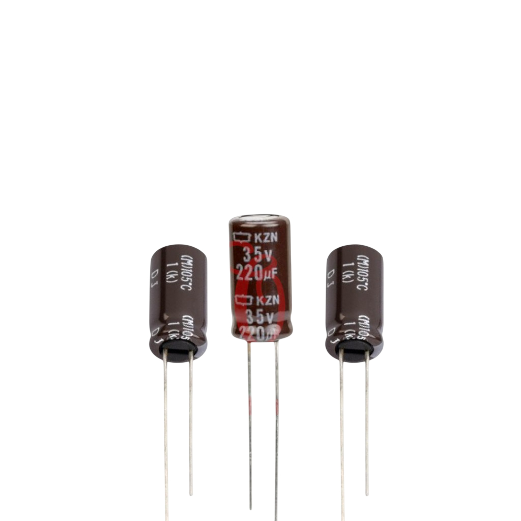 Elko 35v 220uF / 220uF 35v Aur Original Isi 5pcs