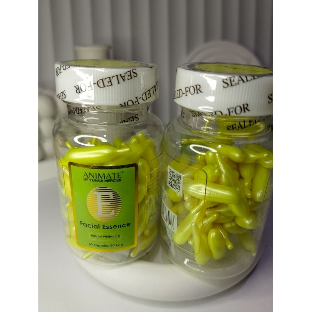 60 Kapsul Animate Facial Essence Serum Vitamin E untuk Mencerahkan Kulit Wajah