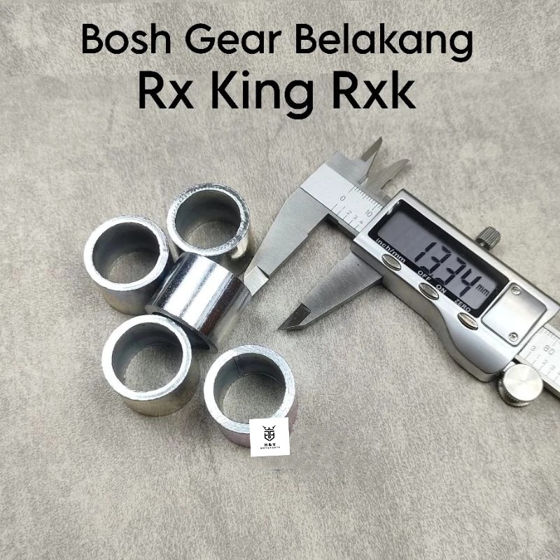 Bosh Gear Belakang RX King RXK Aluminium CNC Presisi Anti Karat Sparepart Gir Belakang Motor Yamaha 