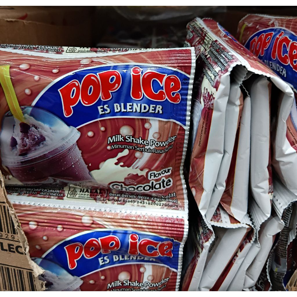 Pop ice aneka rasa, 1 renceng isi 10pcs
