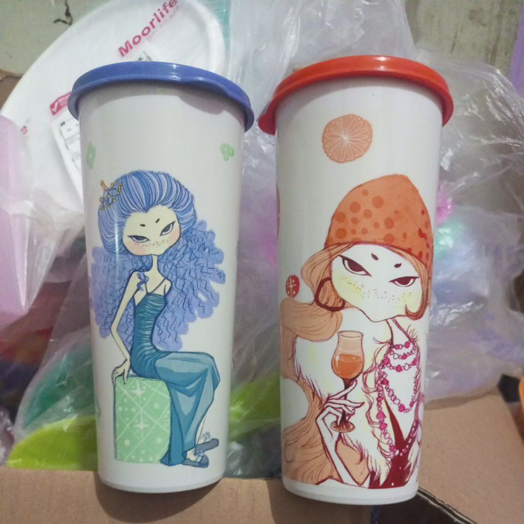 giant tumbler 470ml original Tupperware baru gelas minum botol minum