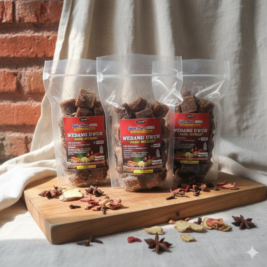 Wedang Uwuh Jahe Merah Gula Aren Herbal Tradisional