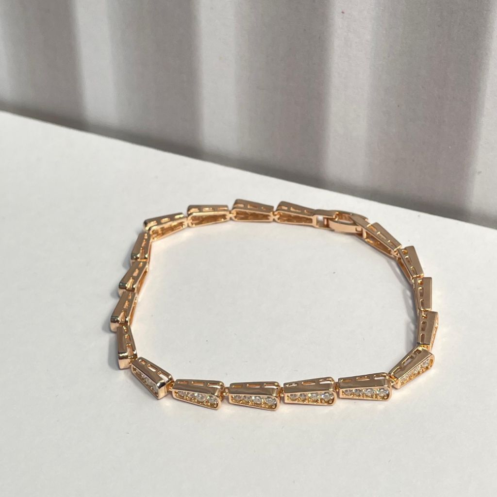 GELANG MOISSANITE SILVER GOLD