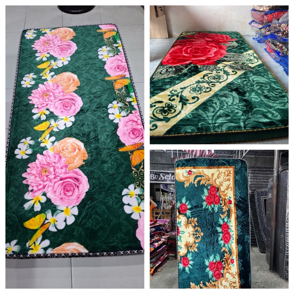 Karpet Busa Premium Malaysia Ukuran 100x200 Tebal 10 cm / Ambal Malaysia Anti Slip