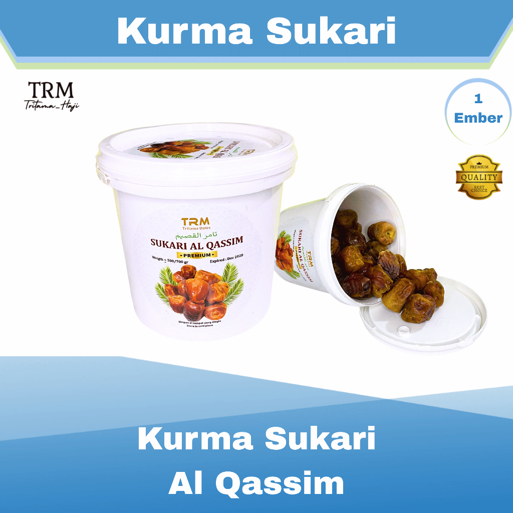 Kurma Sukari Alqassim / Kurma Sukari Ember 700 Gram Kurma Sukkari Qassim