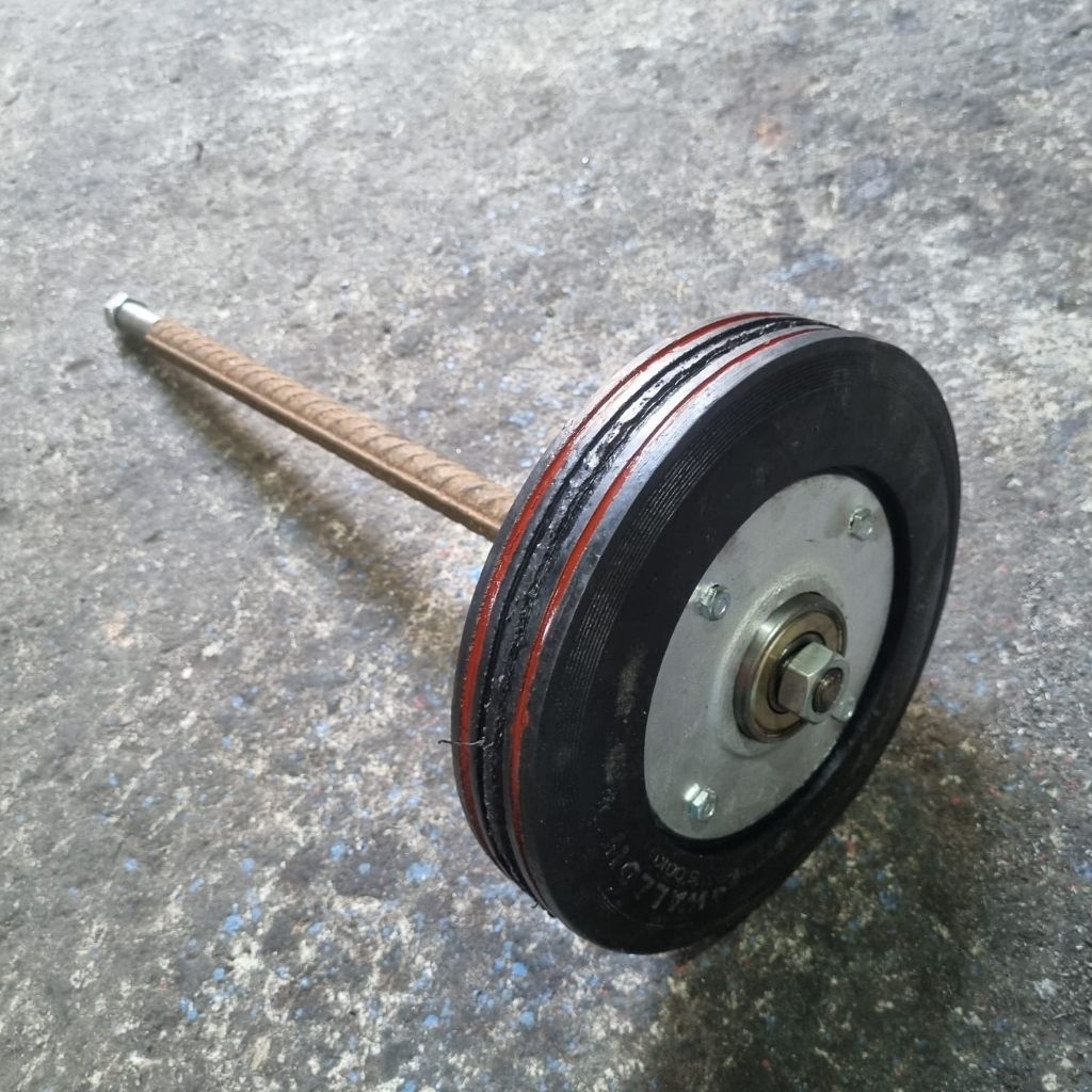As Roda Troli Panjang 54cm Besi 22mm Besi As Roda Troli