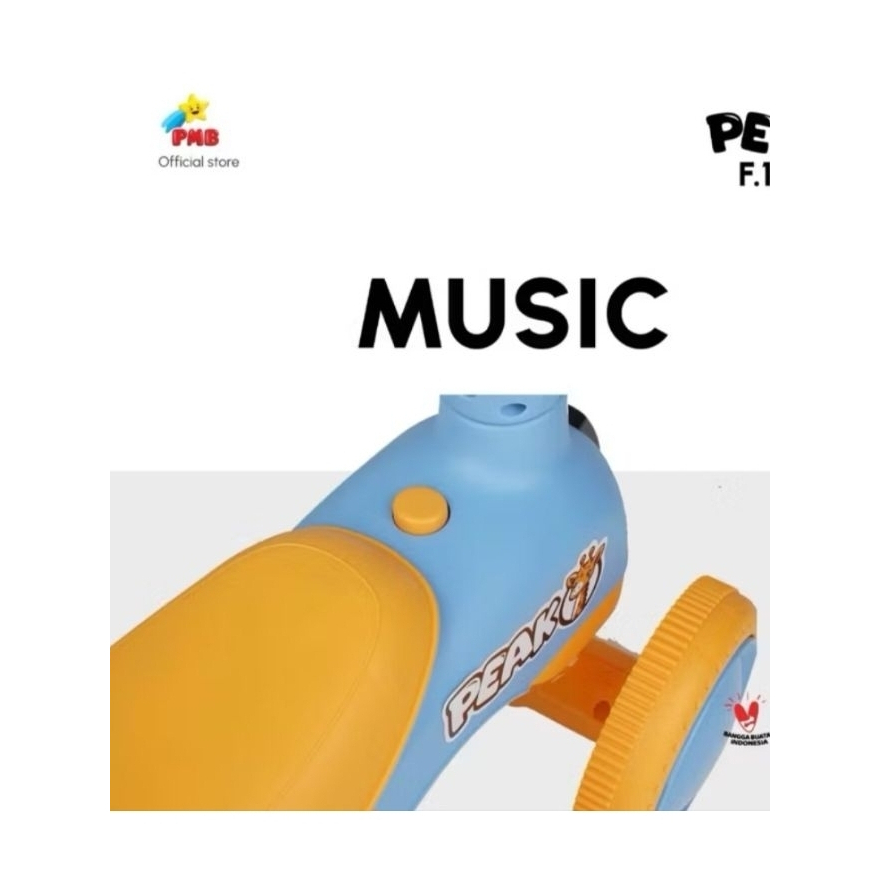 Sepeda Keseimbangan Anak Ride On PMB NYRA F 106 F106 F 107 F107 F 108 KT 3287 Gelembung, ada musik