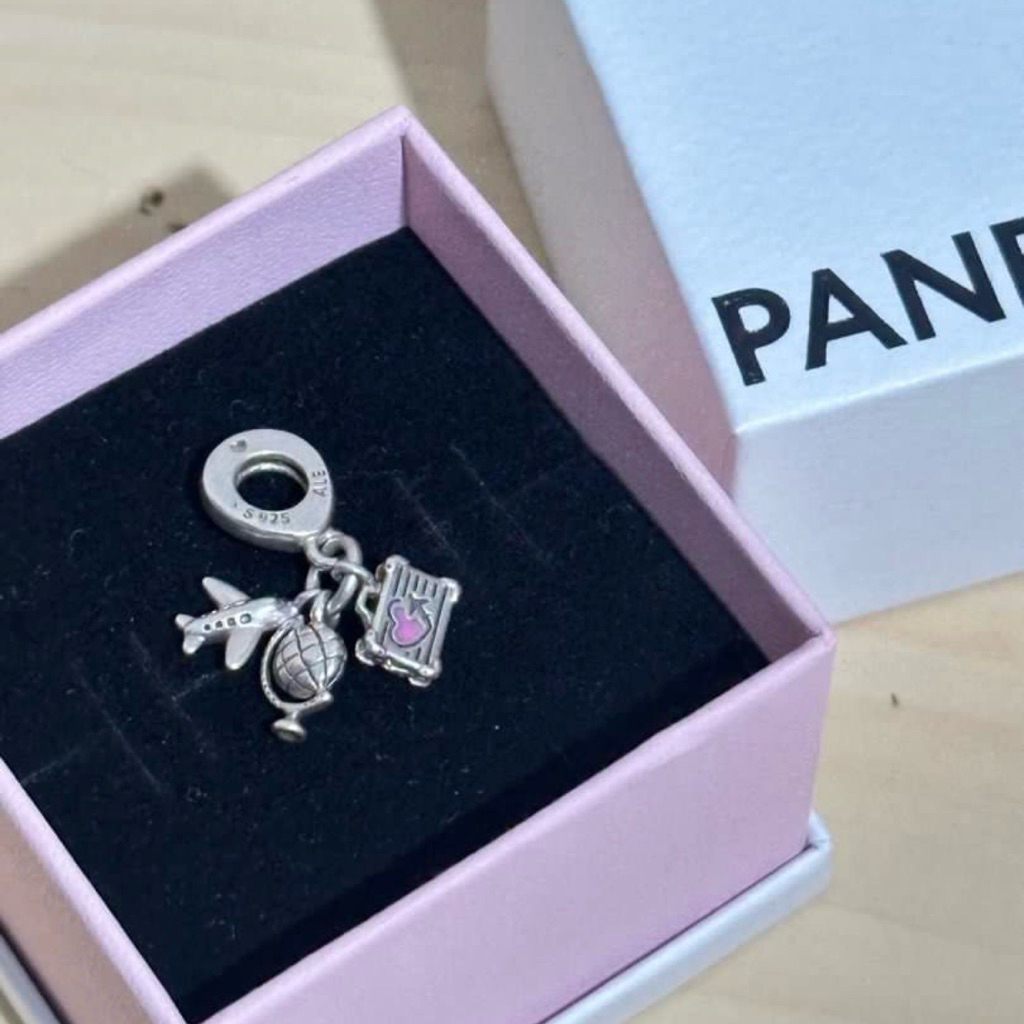 PANDORA TRAVELLING CHARM ORIGINAL WITH BOX