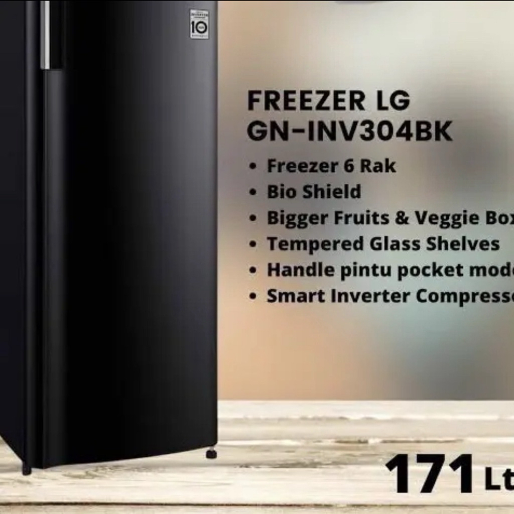 LG Freezer Berdiri GN INV304BK