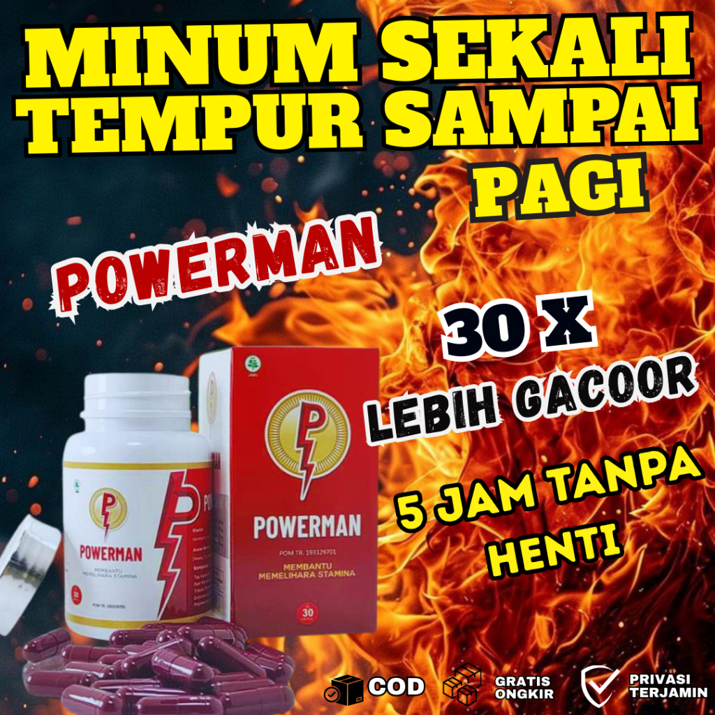 POWERMAN obat kuat 100% original paling ampuh bpom&halal