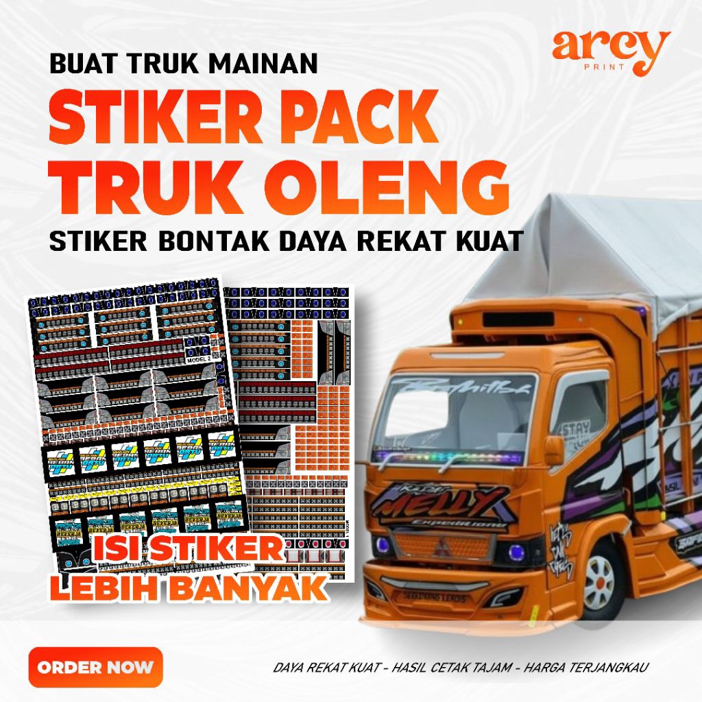 [ isi lebih banyak ] Stiker Truk Oleng Truk Mainan Harga Murah Lampu Biled
