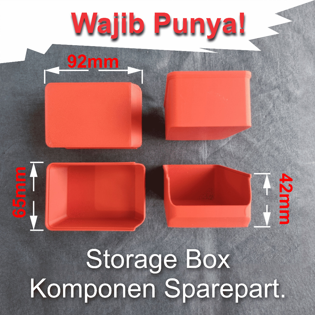 BOX KOMPONEN KUAT TUMPUK STORAGE BOX STACKABLE – TEMPAT BOK KOMPONEN & SPAREPART