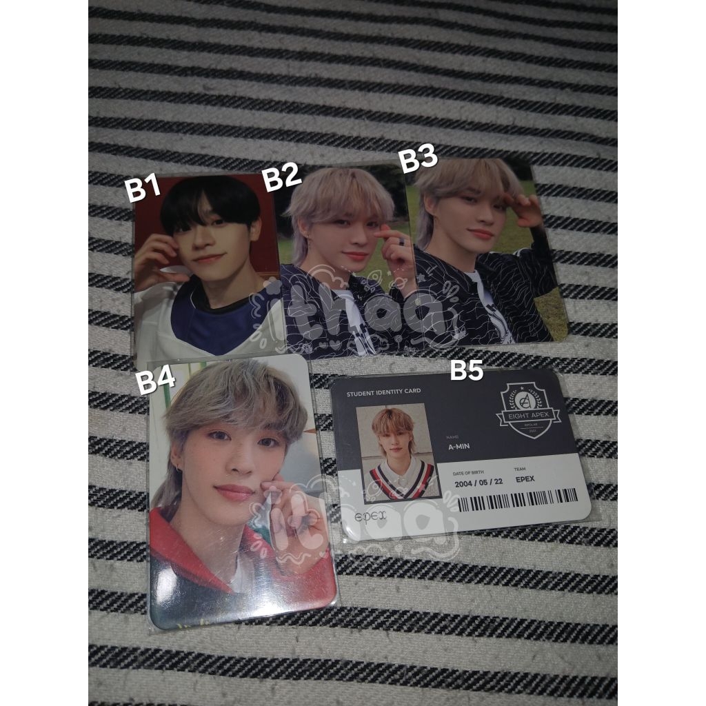 (BACA DESKRIPSI) CLEARANCE SALE PHOTOCARD MURAH MERIAH EPEX WISH KEUM MU A–MIN BAEK SEUNG AYDEN YEWA