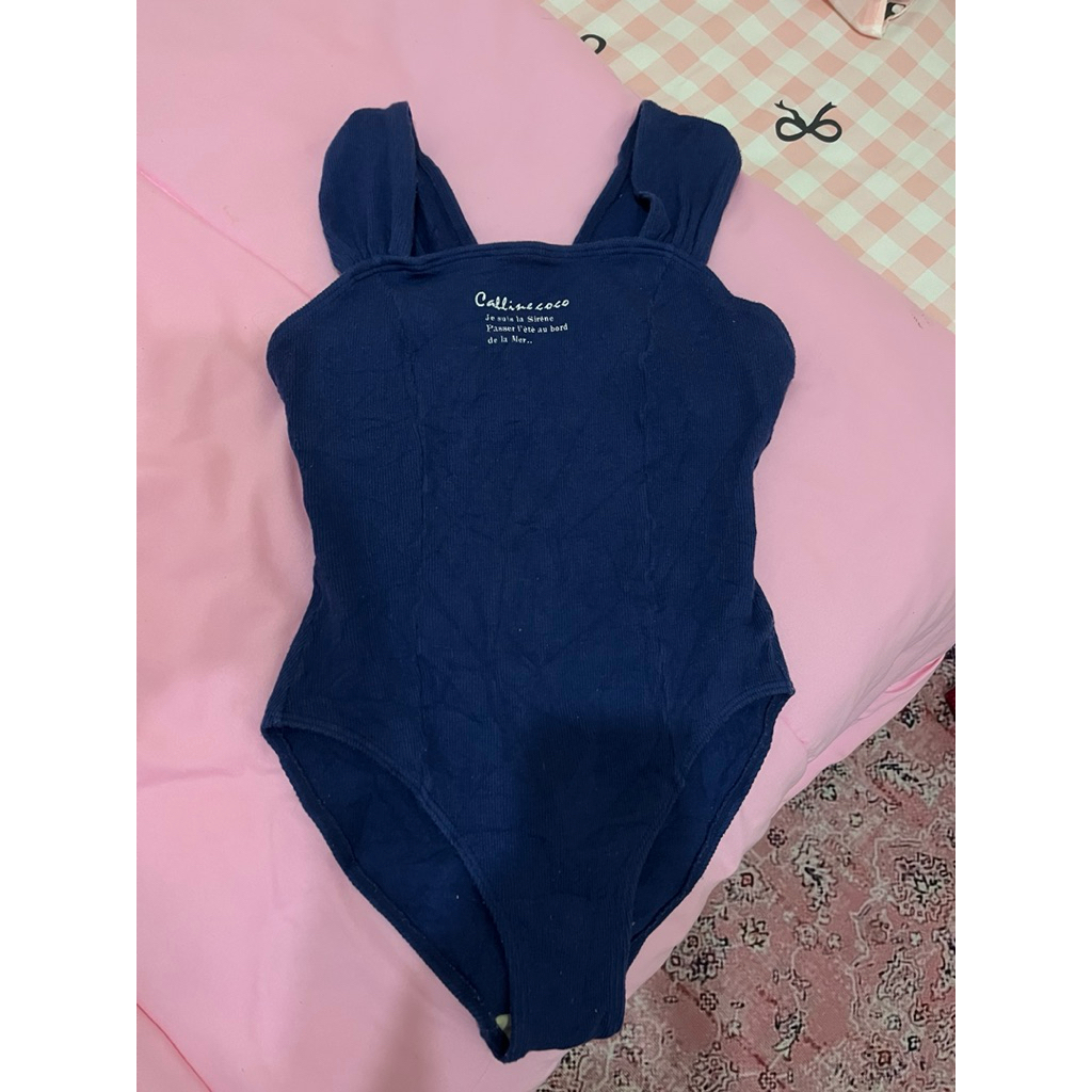preloved baju wanita - bodysuit navy