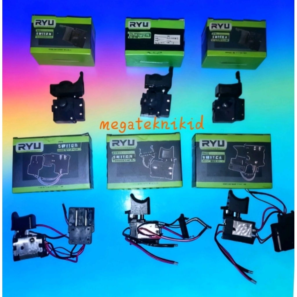 Saklar Switch Bor Ryu 10mm-13mm/Cordless ryu 12v-20v