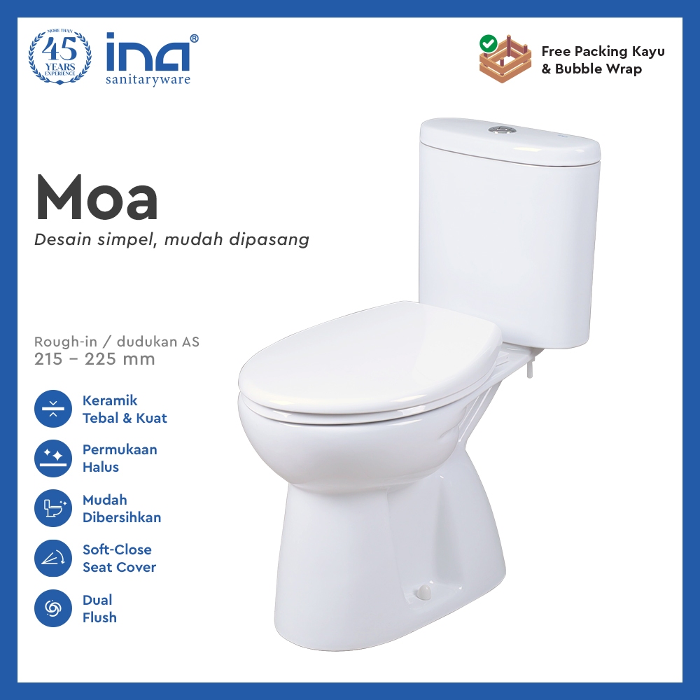 INA Closet MOA | MOA + Toilet Spray | Closet Duduk - Kloset - Kloset Duduk