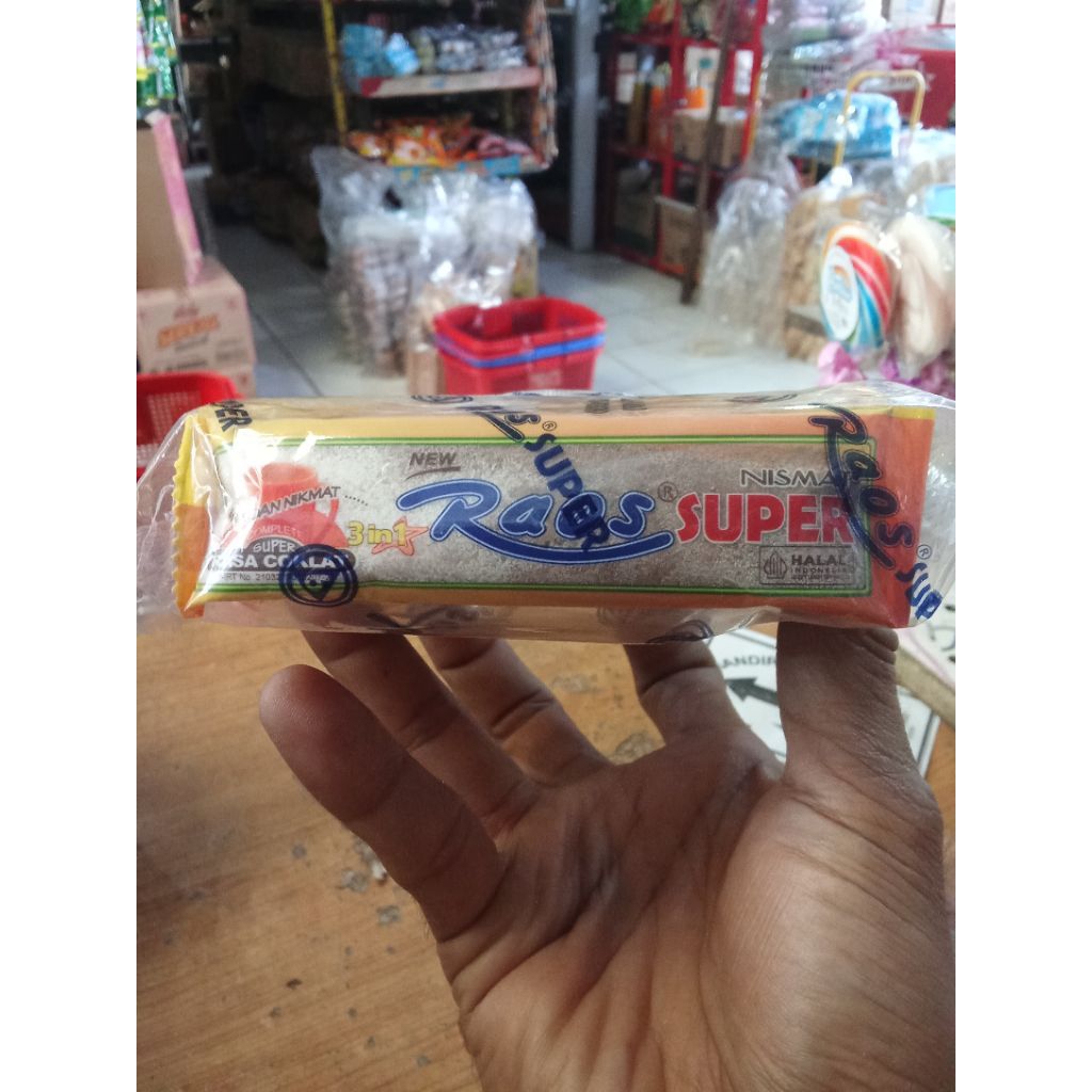 susu Raos super 1pk isi 10pcs susu bubuk rasa coklat +gula