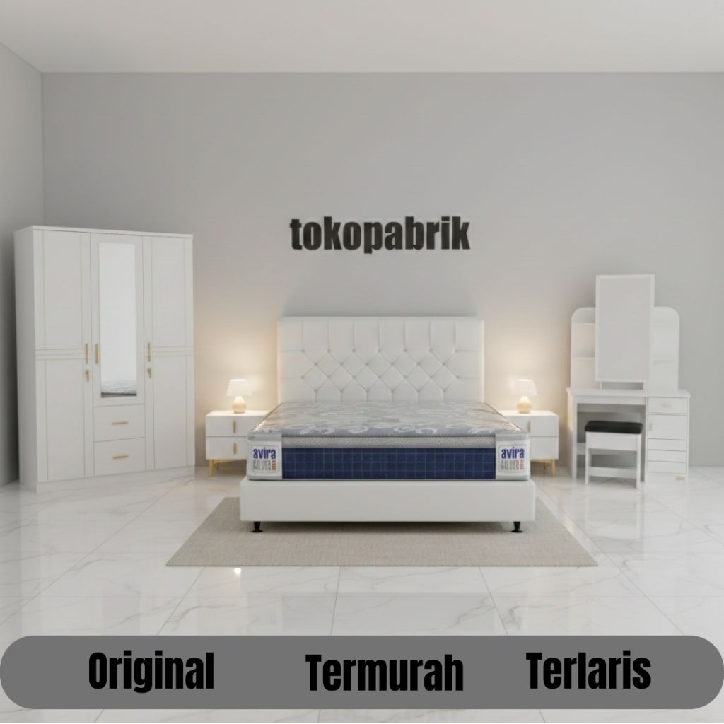 Paket Set Kamar - Paket Lamaran Paket Seserahan Paket Kamar Murah Divan Kasur Springbed Lemari Meja 