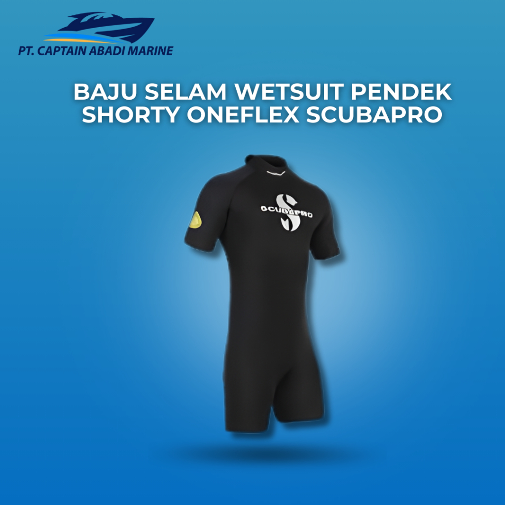 Baju selam wetsuit pendek shorty oneflex scubapro