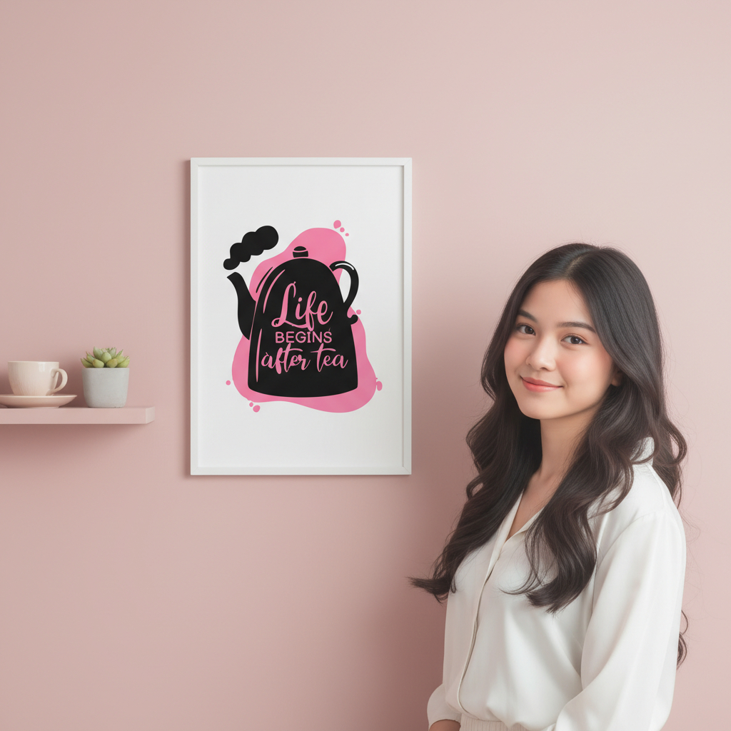 Hiasan Dinding Dapur Kitchen Rules - Pajangan Dinding Quotes Masak Estetik Minimalis