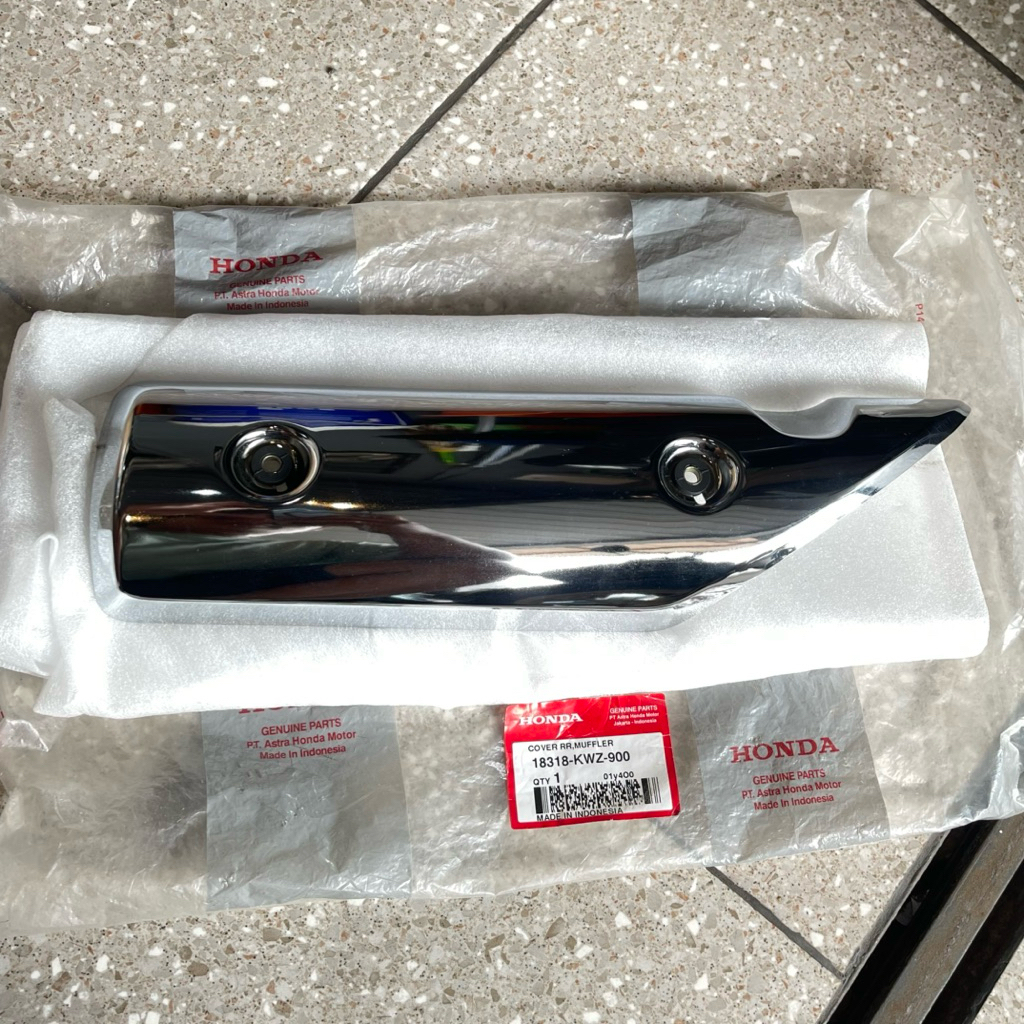 COVER TUTUP TAMENG KNALPOT REVO MATIC AT ORIGINAL AHM 18318 KWZ 900