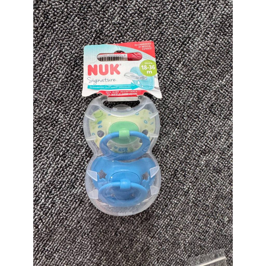 [NEW] NUK Made In Germany PACIFIER Soother 18-36 months 2 Packs Assorted - Empeng bayi
