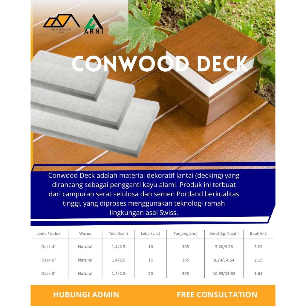 CONWOOD DECK|Lantai Conwood ORIGINAL TERMURAH SE JAKARTA