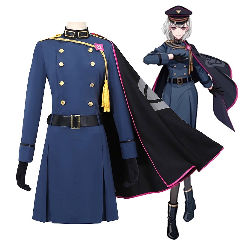 DRB Division Rap Battle Aohitsugi Nemu Cosplay Costume Hypnosis Mic Suit With Cape Halloween Costume