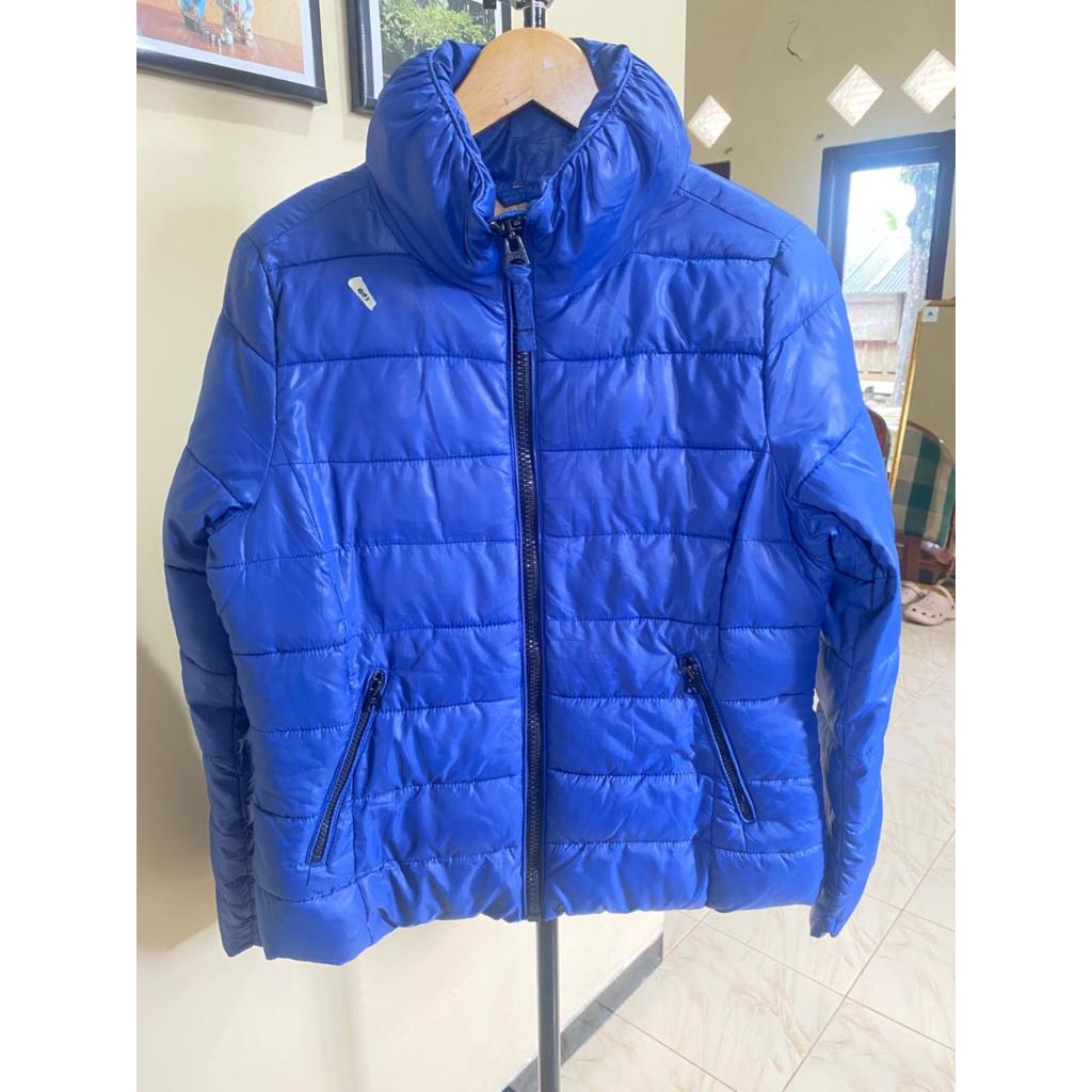 SPAO  IT'S ALL HAVE 1980 - JACKET GELEMBUNG - SIZE ON TAG L - BLUE