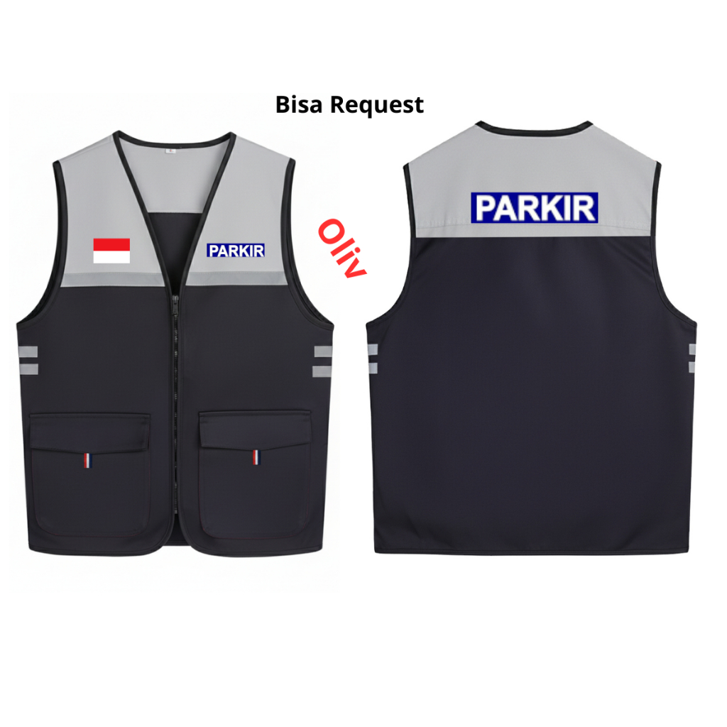 Rompi Juru Parkir - Pakaian Juru Parkir Terbaru - Rompi lapangan Juru Parkir,bisa Request