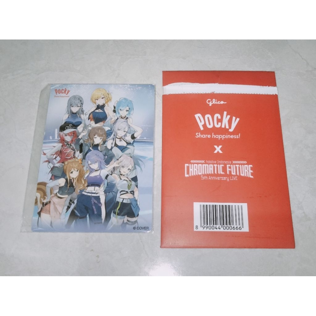 [Merch Official] VTUBER Pocky x Hololive Indonesia Chromatic Future 5th Anniversary Live Card Photoc